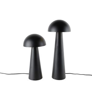 Set van 2 smart buiten vloerlampen zwart 50 cm en 65 cm - Mushroom vyobraziť