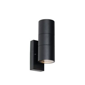 Vonkajšie nástenné svietidlo čierne 2 svietidlo AR70 so senzorom svetlo-tma - Duo vyobraziť