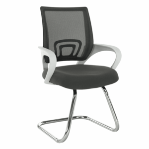 Zasadacia stolička, sivá/biela, SANAZ TYP 3 vyobraziť