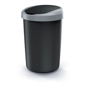 Odpadkový koš COMPACTO 40 L černý/světle šedý vyobraziť