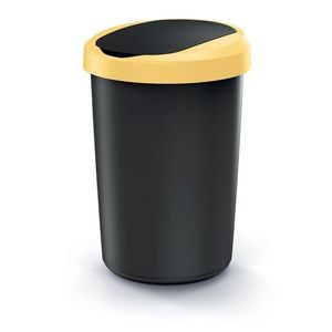 Odpadkový koš COMPACTO 40 L černý/žlutý vyobraziť