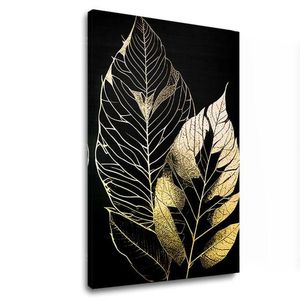Zlatý dotyk na plátne Dancing Leaves of the Wind 60x80 cm vyobraziť