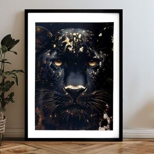 Plagát na stenu s EXTRA efektom - Golden Panther vyobraziť
