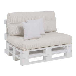 Bielo-béžové záhradné sedáky na palety v súprave 4 ks 80x112 cm – Ixia vyobraziť