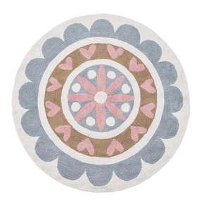 Bavlnený detský koberec ø 150 cm Flower – Ixia vyobraziť