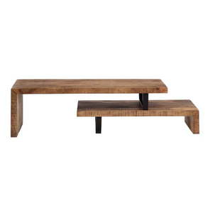 Konzolový stolík z mangového dreva v prírodnej farbe 40x140 cm Ava – Ixia vyobraziť