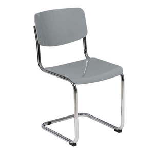 Sivé jedálenské stoličky v súprave 4 ks Chrome – Ixia vyobraziť
