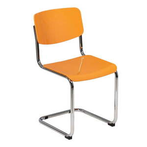Oranžové jedálenské stoličky v súprave 4 ks Chrome – Ixia vyobraziť