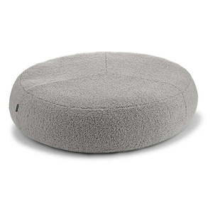 Sivý pelech pre psa z materiálu buklé ø 90 cm Senso Pouffe Pebble M/L – MiaCara vyobraziť