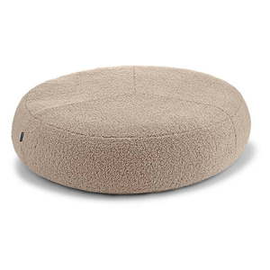 Béžový pelech pre psa z materiálu buklé ø 90 cm Senso Pouffe Greige M/L – MiaCara vyobraziť