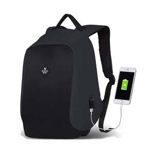 Tmavosivo-čierny batoh s USB portom My Valice SECRET Smart Bag vyobraziť