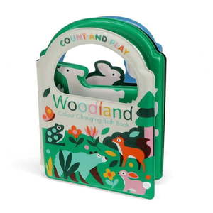 Interaktívna hračka Colour changing bath book Woodland – Rex London vyobraziť