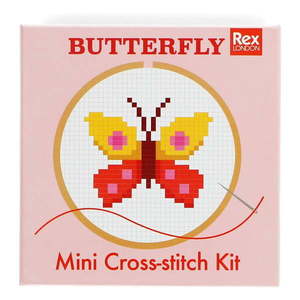 Kreatívna súprava Cross-stitch Kit Butterfly – Rex London vyobraziť