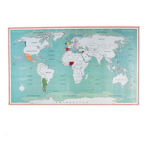 Stieracia mapa 87x52 cm World Map – Rex London vyobraziť