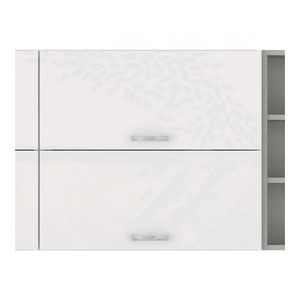 Horná kuchynská skrinka Bianka 80GU, 80 cm, biely lesk% vyobraziť