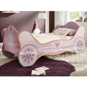 Detská posteľ Sissy 90x200 cm, lila kráľovský kočiar% vyobraziť
