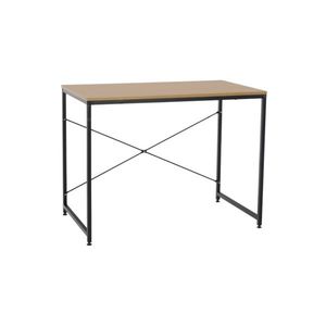 KONDELA Písací stôl, dub/čierna, 90x60 cm, MELLORA vyobraziť
