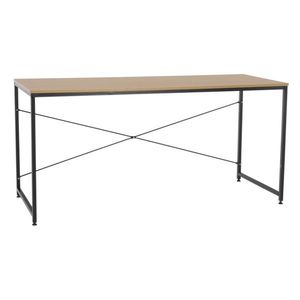 KONDELA Písací stôl, dub/čierna, 150x60 cm, MELLORA vyobraziť