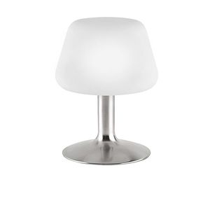 Oceľová stolná lampa s opálovým sklom vrátane LED a dotykového stmievača - Tilly vyobraziť