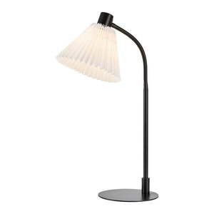 Bielo-čierna stolová lampa s textilným tienidlom (výška 59 cm) Mira – Markslöjd vyobraziť