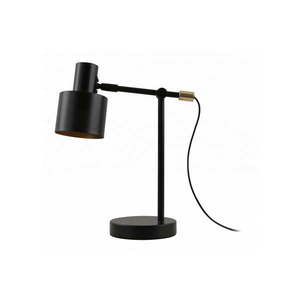 Čierna stolová lampa s kovovým tienidlom (výška 35 cm) Selvia II – GTV vyobraziť