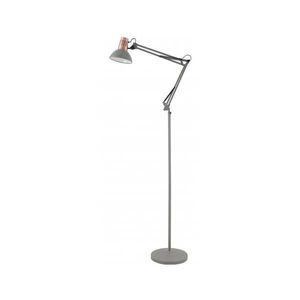 Sivá stojacia lampa s kovovým tienidlom Artemia F – GTV vyobraziť