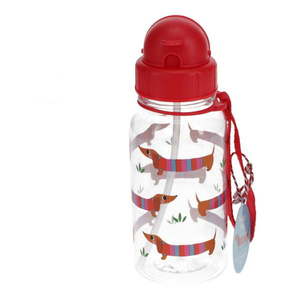 Červená tritanová detská fľaša 500 ml Sausage Dog – Rex London vyobraziť