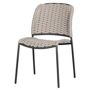 Čierno-béžové kovové záhradné stoličky v súprave 2 ks Taku – Exotan vyobraziť