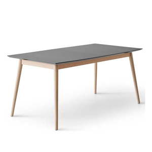 Rozkladací jedálenský stôl v antracitovo-prírodnej farbe 90x165 cm Meza – Hammel Furniture vyobraziť