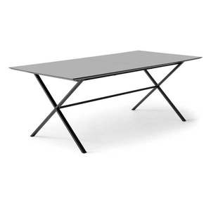 Antracitový rozkladací jedálenský stôl 100x210 cm Meza – Hammel Furniture vyobraziť