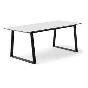 Biely rozkladací jedálenský stôl s bielou doskou 100x210 cm Meza – Hammel Furniture vyobraziť