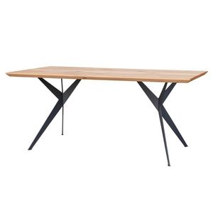 Sconto Jedálenský stôl CASER dub/čierna, 90x180 cm vyobraziť