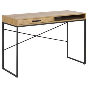 Sconto Písací stôl SEAFORD 4 dub/čierna vyobraziť