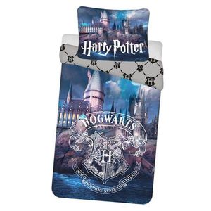 Sconto Posteľná bielizeň HARRY POTTER modrá/sivá, 70x90 a 140x200 cm vyobraziť