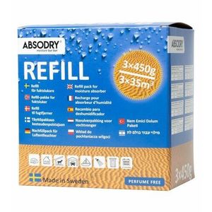 Absodry Refill 3x450g náhradné vrecká do pohlcovača vlhkosti vyobraziť