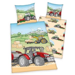 Herding Detské bavlnené obliečky Traktor, 140 x 200 cm, 70 x 90 cm vyobraziť