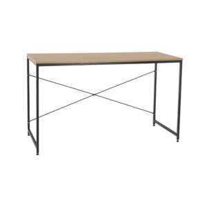Písací stôl, dub/čierna, 120x60 cm, MELLORA vyobraziť