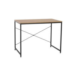 Písací stôl, dub/čierna, 90x60 cm, MELLORA vyobraziť