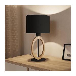 Eglo Eglo 56165 - Stolná lampa BASILDON 1xE27/40W/230V čierna/hnedá vyobraziť