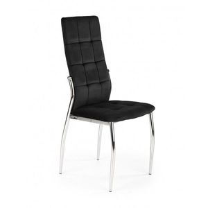 Jedálenská stolička K416 čierna/strieborná vyobraziť