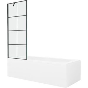 MEXEN/S - Vega obdĺžniková vaňa 150 x 70 cm s panelom + vaňová zástena 70 cm, čierna vzor 550115070X9507007077 vyobraziť