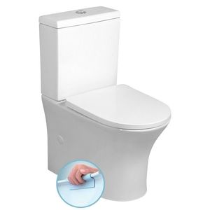 Bruckner - DARIO RIMLESS WC kombi misa s nádržkou, spodný/zadný odpad, biela 201.437.4 vyobraziť