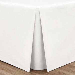 Biely perkálový poťah na rám postele 150x200 cm Easy Iron Percale – Catherine Lansfield vyobraziť