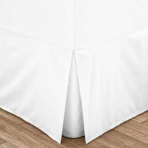 Biely perkálový poťah na rám postele 90x190 cm Easy Iron Percale – Catherine Lansfield vyobraziť