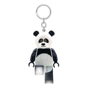 Čierno-biela kľúčenka so svietidlom Iconic Panda – LEGO® vyobraziť