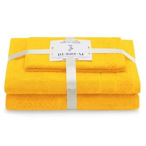 Sada 3 ks ručníků RUBRUM klasický styl žlutá vyobraziť