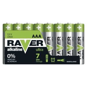 EMOS Alkalická batéria RAVER AAA (LR03), 8ks B79118 vyobraziť