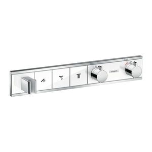 Hansgrohe RainSelect - Podomietkový termostatický modul pre 3 spotrebiče, biela/chróm 15356400 vyobraziť