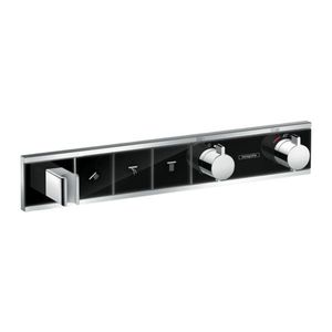 Hansgrohe RainSelect - Podomietkový termostatický modul pre 3 spotrebiče, čierna/chróm 15356600 vyobraziť