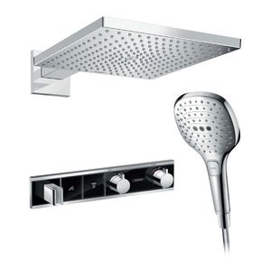 Hansgrohe RainSelect SET, čierna - chróm vyobraziť